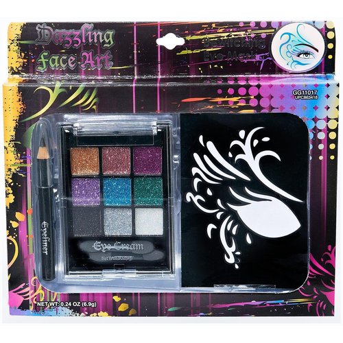Almar Sales 223889 Dazzling Face Art Makeup Kit Various - color may vary