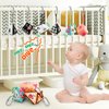 LOOKLEBE 9pcs 6-9-12months Baby Stroller Hanging Toys, Crib Pendant Bell Toys, car seat Hanging Toys, Shaking and Making Soft Noises, Portable Travel Toys, Newborn Toys That Soothe Restless Emotions