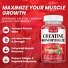 Hovika Creatine Monohydrate Gummies for Men & Women, Chewable 3g Creatine Monohydrate with Vitamin B12 for Muscle Growth & Recovery-Vegan, Natural Strawberry Flavor, 90 Gummies