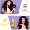 80 Pieces Hair Perm Rods Set Cold Wave Rods Hair Rollers Plastic Perming Rods Curlers for Hairdressing Styling (0.28 Inch, Yellow)