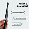 BLAQ Electric Toothbrush for Adults and Kids - Rechargeable Sonic Toothbrush with a Replacement Head - Long Lasting Battery Electronic Toothbrush - Lightweight IPX7 Waterproof Toothbrush Electric