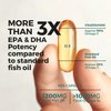 Fish Oil Omega 3 Supplements - Premium Burpless Maximum Concentrated Fish Oil Supplement, Ultra Strength DHA & EPA Omega 3, Natural Fish Gelatin Capsules in Blister (1 Month Supply)