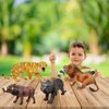 Gemini&Genius Safari Animal Toys, Lion Figurine Toy, Wildlife World Action Figures, Great Gifts, Collection, Cake Topper, Storytelling Props and Room Decor for Kids 4 Years Old and Up