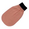 Turkish 100% Silk Exfoliating Gloves & Mitt, Bath Scrub Exfoliator Body Glove, Fake Tan Remover Bath Mitt for Women, Men, Shower, Hammam, Spa by Feel Fine (Salmon Pink & FF)