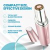 Facial Hair Removal for Women | Painless Hair Remover | USB Rechargeable Ladies Electric Shaver | Waterproof with LED Light | Remover for Peach fuzz, Cheeks, Upper Lip & Chin | Gentle for Everyday use