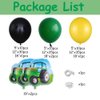Tractor Balloon Garland Arch Kit 141PCS Farm Dark Green Black Yellow Balloon with Tractor Foil Balloon for Farm Themed Boy Birthday Baby Shower Party Decorations