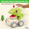MOONTOY Baby Car Dinosaur Toys for 1 2 Year Old Boy Press and Go Cars for Toddlers 1-3, Push Go Dino Cars Toddler Toys Age 1-2 0-2 Baby Toys 12-18 Months Christmas Stocking Stuffers 1st Birthday Gifts