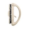 Prime-Line C 1343 Mortise Style Sliding Patio Door Handle Set - Replace Old or Damaged Door Handles Quickly and Easily – Tan Diecast, Non-Keyed, Fits 3-15/16” Hole Spacing (Single Pack)