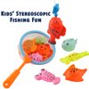 CozyBomB™ Kids Fishing Bath Toys Game | Magnetic Floating Toy Magnet Pole Rod Net, Plastic Floating Fish Toddler Pool Education Teaching and Learning Colors Birthday Age 3 4 5 6 Year