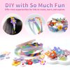 Girls DIY Headband Making Kit Gift, Fashion Kid Hair Accessories Set, 6 Year+ Craft Kit Ideal for Birthday X-mas Gift Party Supplies, 6pcs Headbands & 50+pcs