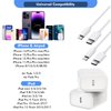 Long Apple iPhone Fast Charger,Fast Charging iPhone 2Pack PD Type C Wall Charger Fast Charging Apple Adapter 6.6FT USB-C to Lightning Cable Apple Chargers for iPhone 14/13/12/Pro/Max/11/XR/X/8/SE/iPad