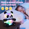 WEWILL Light up Panda Stuffed Animal LED Panda Bear Soft Plush Toys Glow in Dark Bedtime Companion with Night Lights Birthday Valentines Christmas for Toddler Kids, 12''