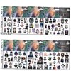 Wednesday Addams Temporary Tattoos for Kids 8 Sheets Cartoon Wednesday Movie Theme Birthday Party Supplies Favors Tattoos Stickers Party Decorations for Classroom School Prize Boys Girls Carnival