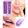 Moisturizer Lip Glowy Balm, Hydrating & Nourishing Repair Sleeping Lip Mask, Shine Glossy Finish Lip Oil, Day and Night Smooth Cracked Chapped Dry Lips, Lip Care Therapy Treatment for Women-4#Grape