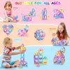 Magnetic Blocks Toys for 3 4 5 7 8+Year Old Boys Girls Upgrade Macaron Magnetic Tiles Set for Kids Age 3-5 STEM Creativity/Educational Building Blocks Toys for Toddlers Children Age 4-8 Birthday Gifts