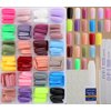 Press on Nails Medium Square, 576Pcs Fake Acrylic Medium Nail With Nail Glue, 24 Colors Medium Stick On Nails Uñas Postizas, Glossy False Nails Full Cover for Women Girl Home Nail Art Diy Holiday Use