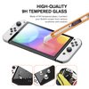 KCT Tempered Glass Screen Protector Compatible with Nintendo Switch OLED Model 2021 [EZ Kit] [Automatic Alignment] - 2 Pack