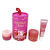 Bath & Body Champagne Toast - Mini Gift Set - 3 Step Lip Routine with Exfoliating Lip Scrub, Lip Mask, and Lip Gloss - Arranged in a Festive Gift Box