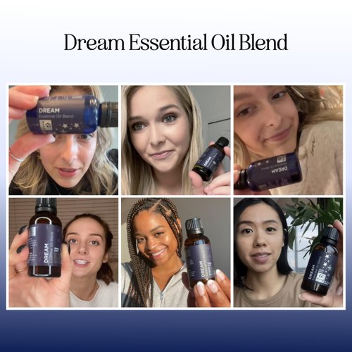 Sleep Essential Oil Blend for Diffuser - Dream Essential Oil for Diffusers Aromatherapy and Wellness with Ylang-Ylang Clary Sage Roman Chamomile and Lavender Essential Oil for Nighttime Support 4oz