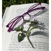 Calabria 718 Flexie Oval Reading Glasses +6.00 Violet Men/Women Bendable One Power Readers Flexible Durable TR90 Frame