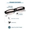 Glass Lens Reading Glasses with UV Blocking Comfort Tint in Designer European Acetate Frame Available +0.25 to +3.00 Magnification (+3.00)
