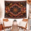 Fowocu Orange Sun and Moon Tapestry Wall Hanging, Indie Hippie Mandala Cool Wall Tapestries, Aesthetic Tapestry for Bedroom Living Room Dorm (Orange, 30'' × 40'')
