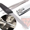 3 Swords Germany - brand quality 4 piece manicure pedicure grooming kit set for professional finger & toe nail care tweezers file clipper fashion leather case in gift box, Made by 3 Swords (02570)