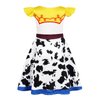 Sukyfecde Jessie Costume Girls Toddler Princess Dress up Birthday Outfits Halloween Role Play Clothes 4t Yellow