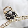 Camellia Hair Clips with Pearl Black Flower Metal Hair Accessories for Women Girls Elegant Black Camellia Hair Claw Clips Shiny Hairpins Strong Hold Hair Clip for Thick or Thin Hair Goddess Look 1 Pcs