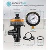 98209800 High Flow Manual Air Relief Valve w/Pressure Gauge Replacement for Pool and Spa Filter