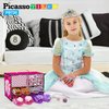 PicassoTiles Kids Fairytale Royal Princess Dress Up Pretend Play Tiara, Jewelry Boutique, Shoes & Fashion Accessories Toy Collection For Girls Children Ages 5+ STEM Creative Imagination Toys