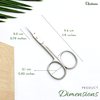 Stelone Premium Cuticle Scissors - Small Curved Stainless Steel Manicure & Beauty Scissor for Women