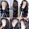 SUPERNOVA Body Wave HD 13x4 Lace Front Wigs Human Hair for Black Women Transparent Lace Frontal Wig Human Hair Pre Plucked Brazilian Glueless Body Wave Wig Natural Hairline 180% Density 16 Inch