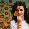 35 pcs Red Lip Temporary Tattoo Sticker Kiss Mark Design Waterproof Tattoo Stickers for Adult Girls Women Female Red Print Festival Face Body Decor Transfer Tattoos Stickers