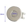 PINMEI Golf Ball Marker Hat Clip 0.96 Inch Stainless Iron Golf Gift for Men Women Golfer Golf Accessories (2 Hat Clip with 4 Golf Marker)