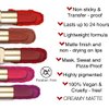 Phoera Non Transfer Lipstick Waterproof, smudge-proof and mask-proof feeling weightless Pigmented Formula Long-Lasting Lipstick That Are Mask, Water and Sweat Proof. (05 Mona)