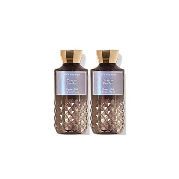 Bath and Body Works Sweater Weather Shower Gel 10 Oz 2 Pack (Sweater Weather)