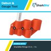 SharkBite 1/4 Inch to 1 Inch Depth Gauge and Pipe Deburring Tool, Copper, PEX, CPVC, PE-RT, HDPE, U702A