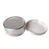 20PCS 5ML 0.17oz Small Ounce Empty Metal Steel Aluminum Jar Tins Cans Slip Slide Bottle Cosmetic Containers Box With Twist Cover For Sample Storage Salves Eye Shadow Make up Lip Balm