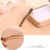 Ruihfas Fashion 4Pcs Eye-catching Women Girls Pearl Rhinestone Beak Clip Duckbill Clip Alligator Clip Hair Clip Hairpin 2.36×0.4 inch