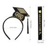 RUSTAMM 2pcs Set Graduation Headband Cap Party Decorations Black Sash Tiaras Graduation Party Supplies Supplies Photo Props for Student Clothes Décor