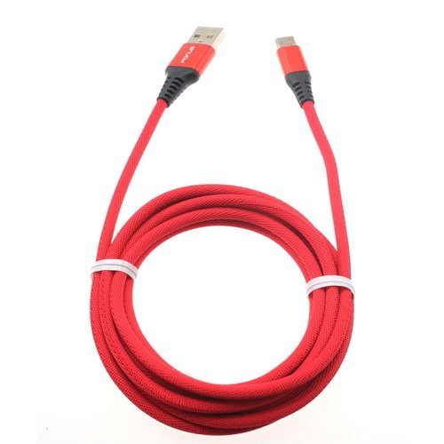 Red 6ft USB-C Cable Type-C Charger Cord Power for Nord N200 5G Phone, Wire Long Braided Fast Charge Sync High Speed Compatible with OnePlus Nord N200 5G Model