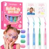 Face Painting Kit for Kids Makeup Set Toys, Washable Marker Girls Make Up Face Body Tattoo Pens, Toddler Toy Makeup Cosmetic for Ages 4-12 Year, Winter Gift for Pretend Play Dress Up Party