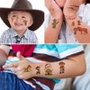 ANIUVOT Western Temporary Tattoos Cowboy Cowgirl Kids Birthday Party Favors 12 Sheets, Rodeo Bachelorette Tattoos, Giddy Up Bach Party Decorations, Children Goody Bag Fillers for Halloween Christmas