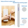 Nail File, Emery Boards for Nails 180/240 Grit Nail Files for Natural Nails Wood Double Sided Emory Fingernail Files Professional Reusable Manicure Pedicure limas para uñas (24 Packs)