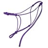 Knotty Girlz 4 Knot Horse Rope Training Halter - 3/16" (5mm) Very Thin! Stiff Polyester Halter Rope (Purple, Small)