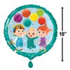 Cocomelon Round Foil Balloon - 18" (1 Pc.) - Easy to Inflate Colorful Balloon, Ideal Party Supplies for Cocomelon Themed Parties, Birthdays, Baby Shower & More