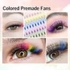 Colored Premade Fans Eyelash Extensions 10D 12mm Professional Colored Individual Lashes Volume Lash Extensions Ponited Base Premade Fans…