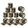 INKin 12pcs Self Adhesive Bandage Wrap Disposable Tattoo Grip Cover Wrap Breathable Elastic Bandage Tattoo Machine Handle Tube Accessories Sports 2'x5 Yard Camo