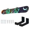Mind and Action Solid Aluminum Snowboard Rack,Ski Wall Mount Display,Home and Garage Snowboard Storage (1 Pair)
